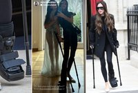 Utrápená Victoria Beckhamová se zlomenou nožkou: Styl nad pohodlí!