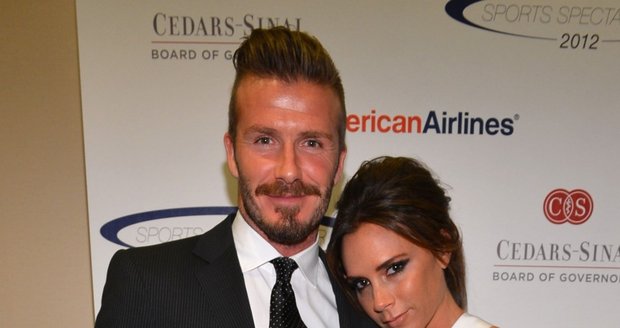 David Beckham se svou manželkou Victorií
