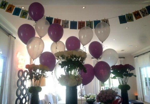 Victorii vyzdobily děti pokoj balónky