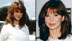 Vlevo jako Pamela v roce 1982 a Victoria dnes.