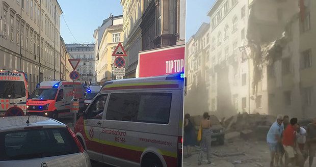 Masivním výbuch v centru Vídně má dvě oběti. Záchranáři našli tělo mladého muže