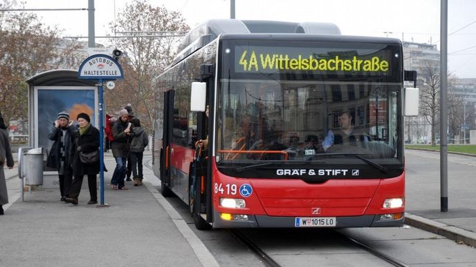 Vídeňský autobus, ilustrační foto