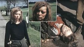 Video z roku 1945 zachycuje zmlácenou, vysílenou německou dívku.