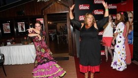Halina na španělském večírku tančila!