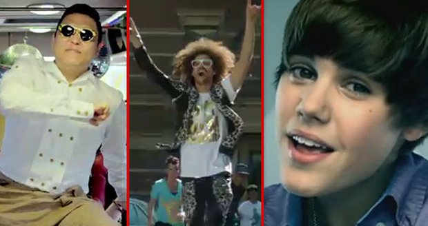 PSY, LMFAO, Justin Bieber - hvězdy YouTube