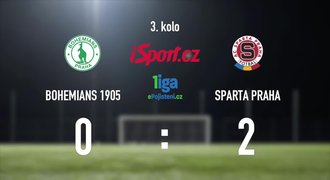 CELÝ SESTŘIH: Bohemians – Sparta 0:2. Juliš a Dočkal zařídili výhru