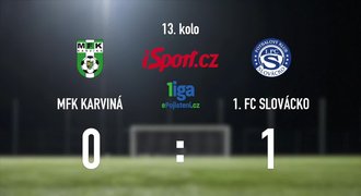 CELÝ SESTŘIH: Karviná – Slovácko 0:1. Vítězství vystřelil po pěkné akci Kone