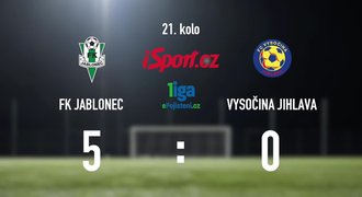 CELÝ SESTŘIH: Jablonec - Jihlava 5:0. Na Střelnici se pálilo ostrými