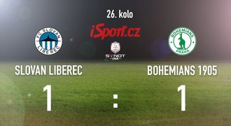 CELÝ SESTŘIH: Liberec dlouho vedl, Bohemians srovnali z penalty