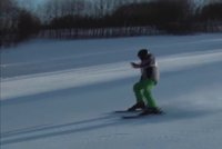 Čok riskoval život: Na lyžích se natáčel na mobil