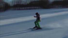 Čok riskoval život: Na lyžích se natáčel na mobil