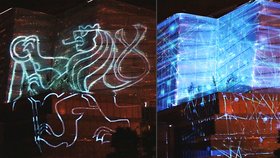 Videomapping na nové budově ČVUT: Se Signal festivalem se nedá srovnat, tvrdí návštěvníci