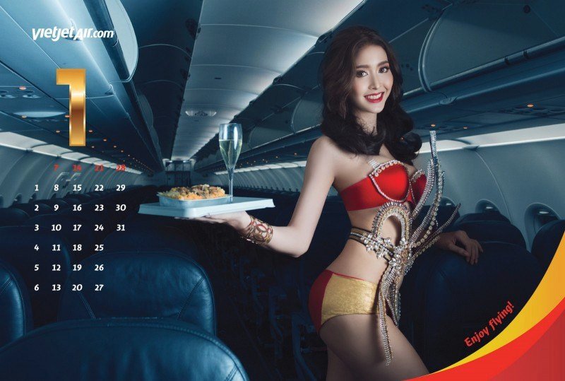 Sexy kalendář letušek z VietJet Air