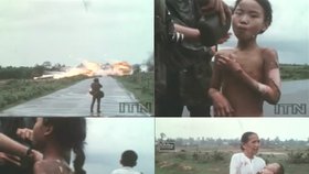 Záběry z filmu, který dokumentoval nesmyslné násilí rozpoutané mocnostmi v zájmu boje proti ideologickému nepříteli.