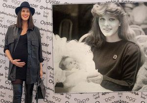 Dojemný snímek: Těhotná Vignerová se pochlubila fotkou z dětství.