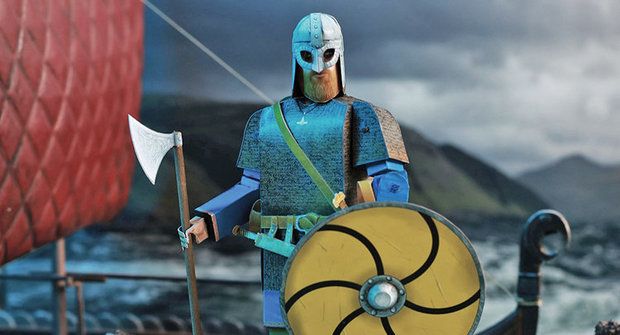 Vystřihovánka zdarma ke stažení: Výzbroj vikingského bojovníka