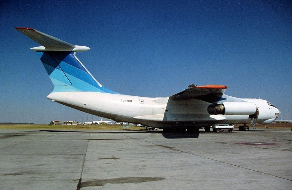 Iljušin Il-76, který dříve létal pro obchodníka se smrtí Viktora Buta.