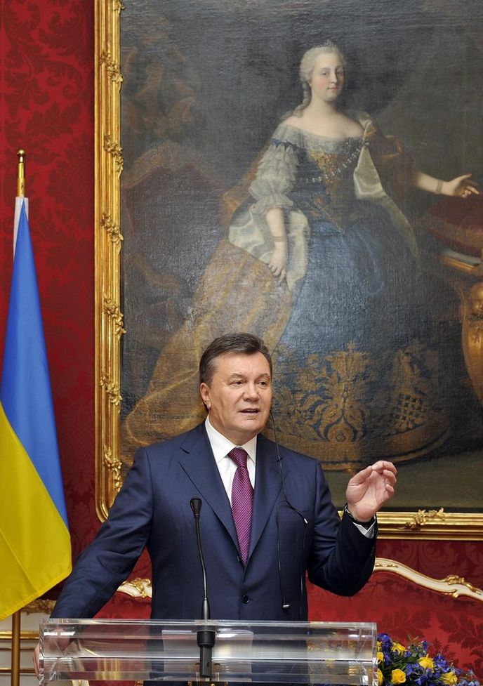 Viktor Janukovič ve Vídni vysvětloval odklon Ukrajiny od Evropské unie Viktor Janukovič ve Vídni vysvětloval odklon Ukrajiny od Evropské unie