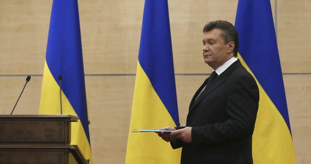 Svržený ukrajinský prezident Viktor Janukovyč předstoupil 11. března opět před novináře. Popřel spekulace o svém špatném zdravotním stavu