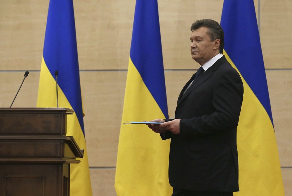 Svržený ukrajinský prezident Viktor Janukovyč.