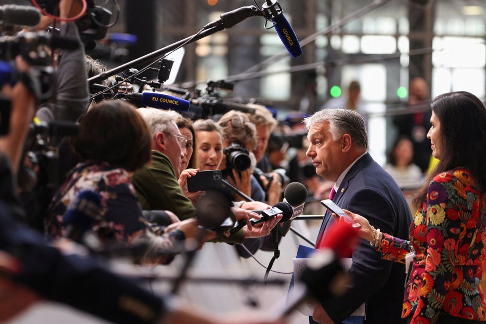 Maďarský premiér Viktor Orbán v Bruselu (květen 2022)