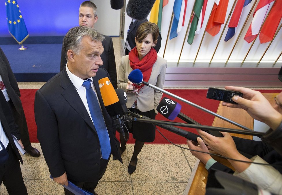 Maďarský premiér Orbán na summitu v Bruselu