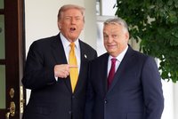 Trump přivítal v Bílém domě Orbána. Chce s ním mluvit i o schůzce s Putinem