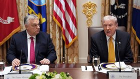 Maďarský premiér Viktor Orbán na návštěvě Trumpova Bílého domu (7.11.2025)