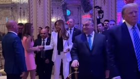 Setkání Viktora Orbána s Trumpovými