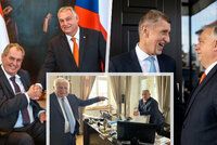 Orbán na Hradě jednal se Zemanem. Před supersummitem zašel i za Babišem a Klausem