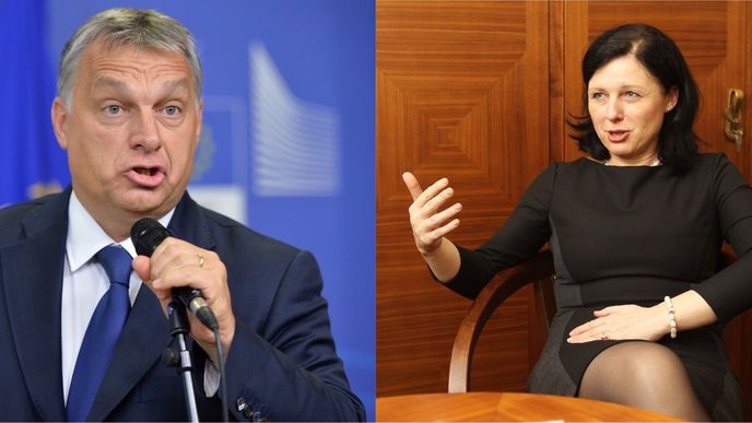 Viktor Orbán, Věra Jourová