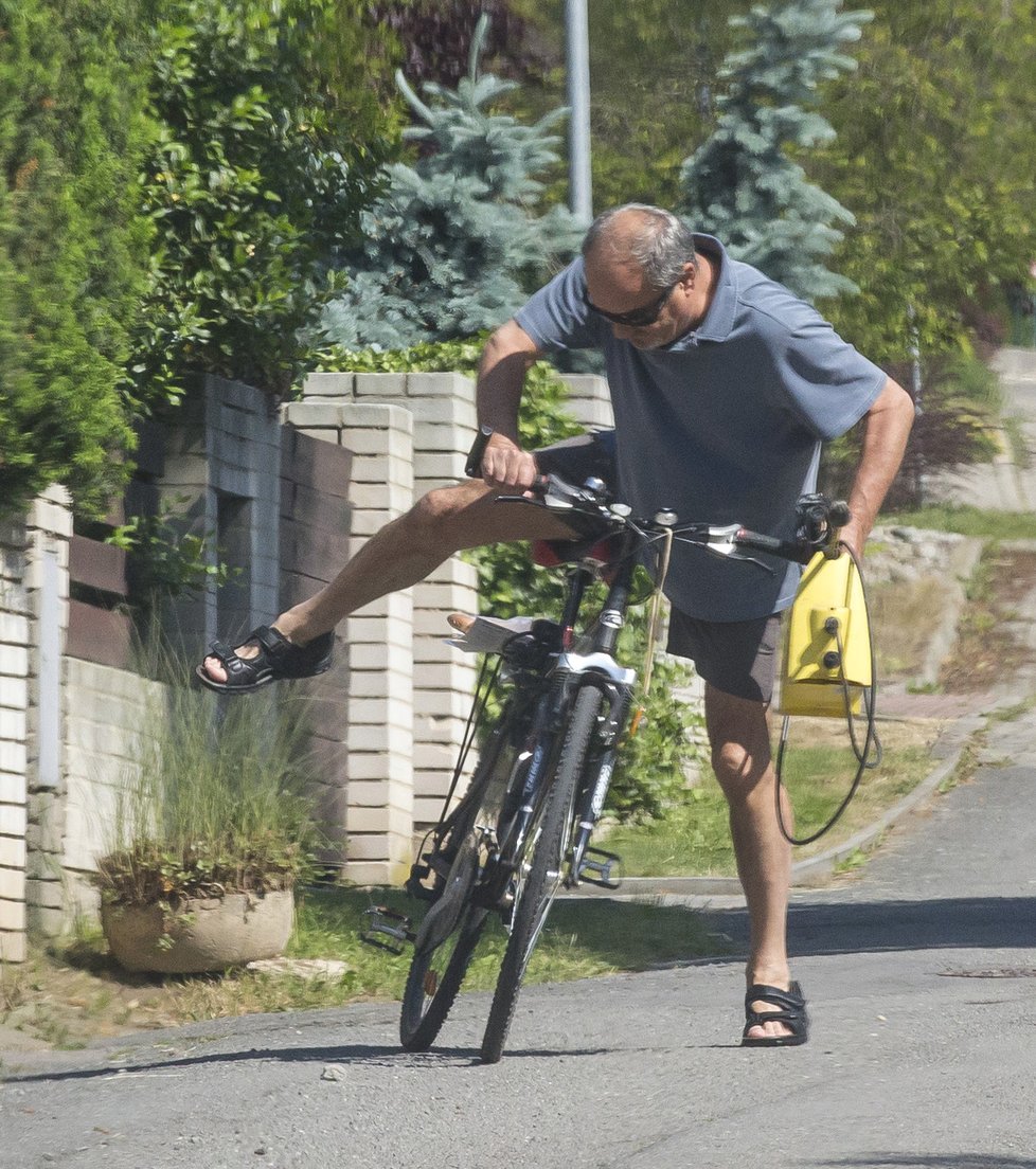 Herec Viktor Preiss na projížďce