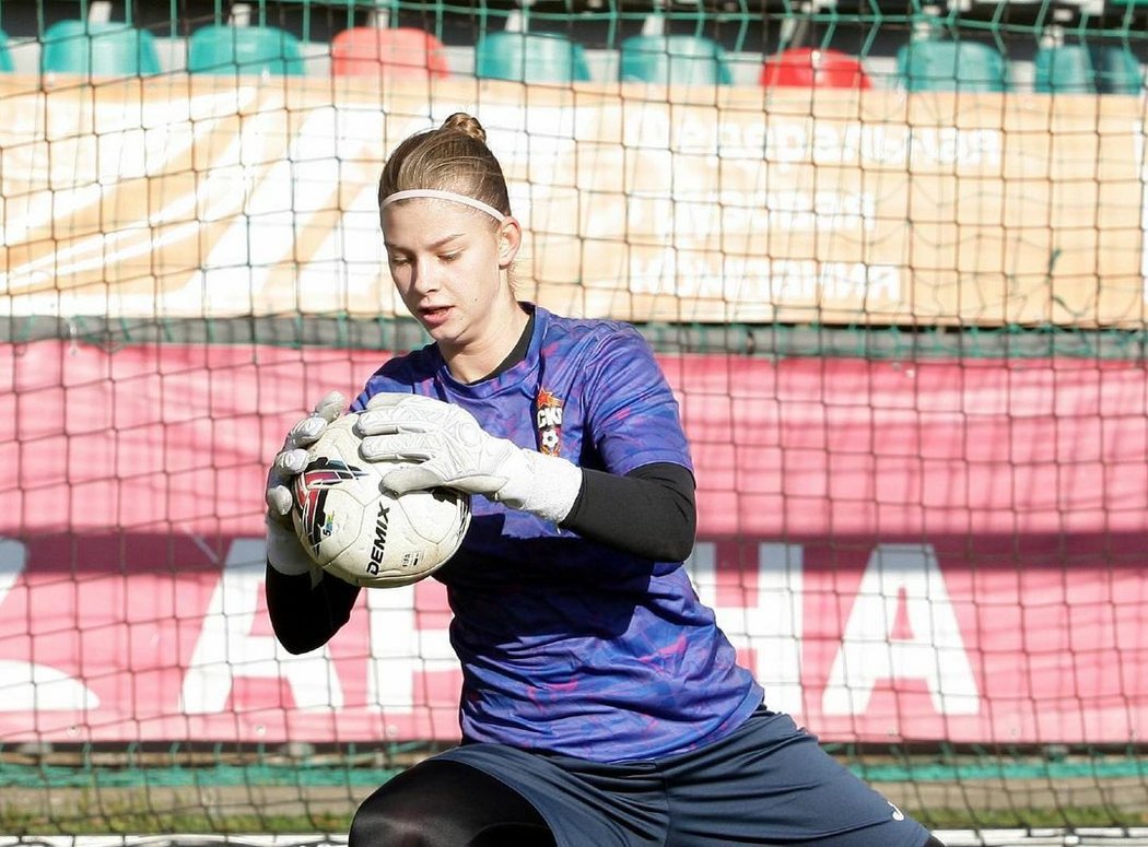 Ruská fotbalová brankářka Viktoria Vinogradovová