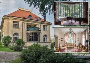 Vila v Bubenči je na prodej za 160 milionu