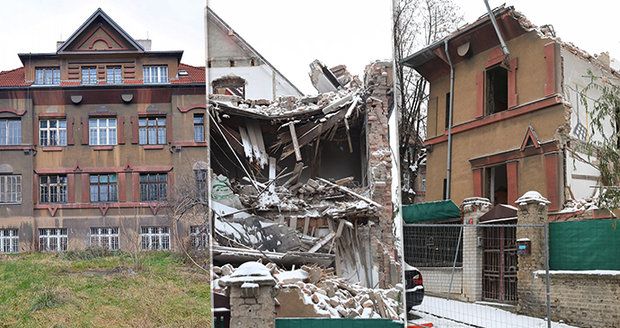 Majitel začal vilu demolovat bez povolení úřadů.
