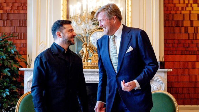 Ukrajinský prezident Volodymyr Zelenskyj se setkal s nizozemským králem Vilémem Alexandrem Nizozemským (16. 12. 2025) Ukrajinský prezident Volodymyr Zelenskyj se setkal s nizozemským králem Vilémem Alexandrem Nizozemským (16. 12. 2025)