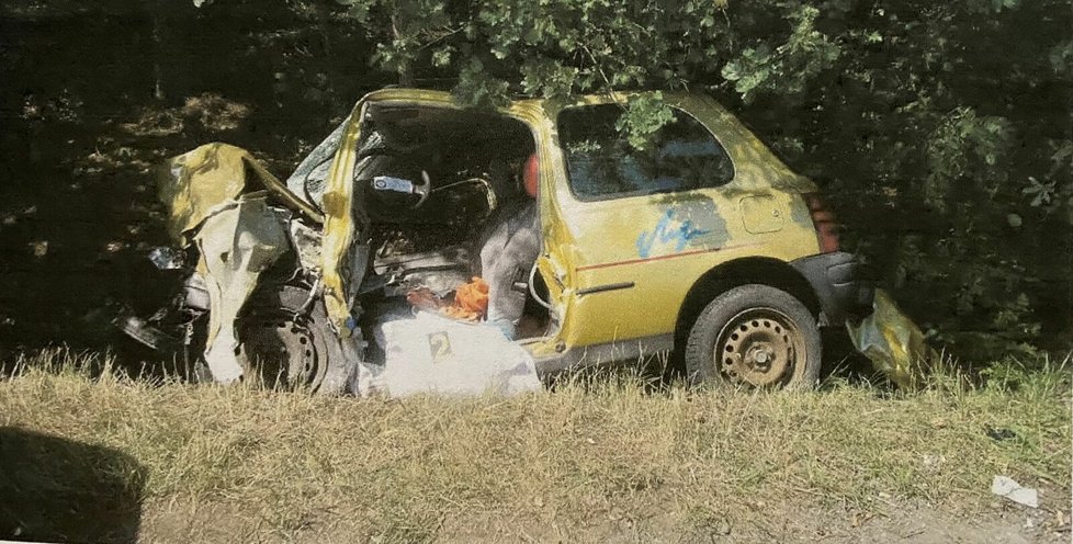 Takhle dopadlo při nehodě v červenci 2019 auto Vilémy Novákové.