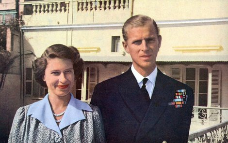 Královna Alžběta a princ Philip v době, kdy žili na Maltě