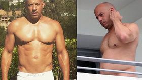 Vin Diesel zfotrovatěl a přišel o břišní pekáč.