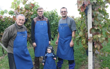 Čtyři generace vinařů.
