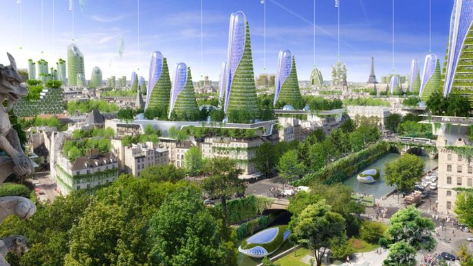 Architekt Callebaut: Návrh ekologické a chytré Paříže pro rok 2050