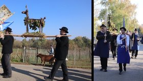 Historické vinobraní na Znojemsku: Zazimovali hroznového kozla