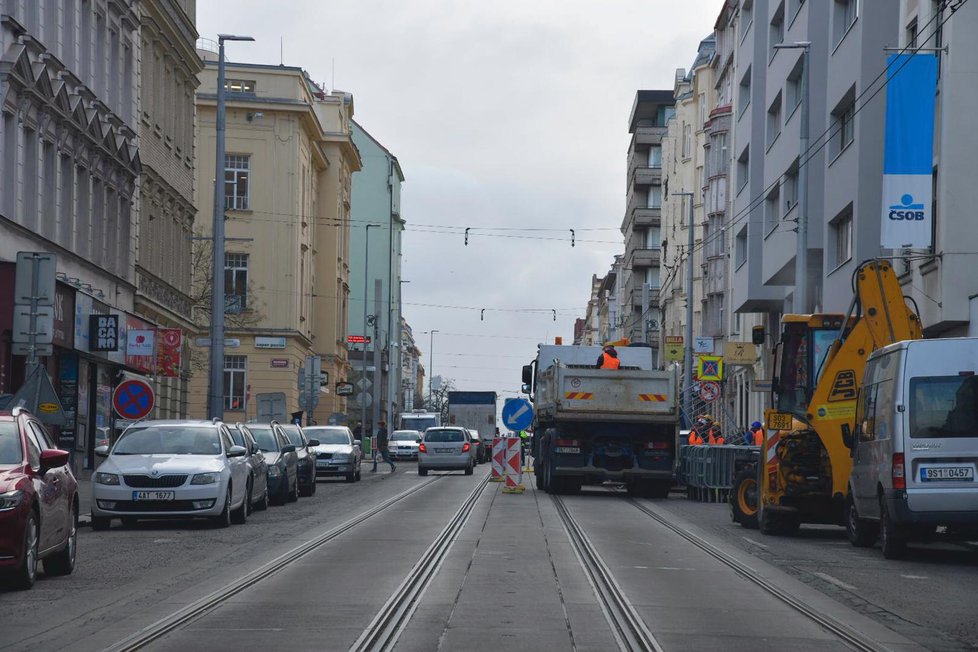 Začala rekonstrukce Vinohradské ulice.