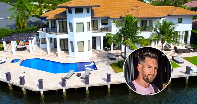 Fotbalová legenda Lionel Messi si pořídil luxusní dům za téměř 250 milionů korun: 8 ložnic, bazén a vodní příkop