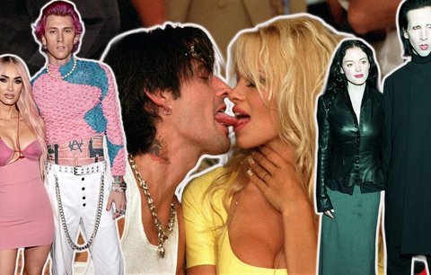 Medailonky s krví, svatba po 4 dnech i párová tetování: Nejpodivnější páry Hollywoodu a jejich ještě podivnější vztahy