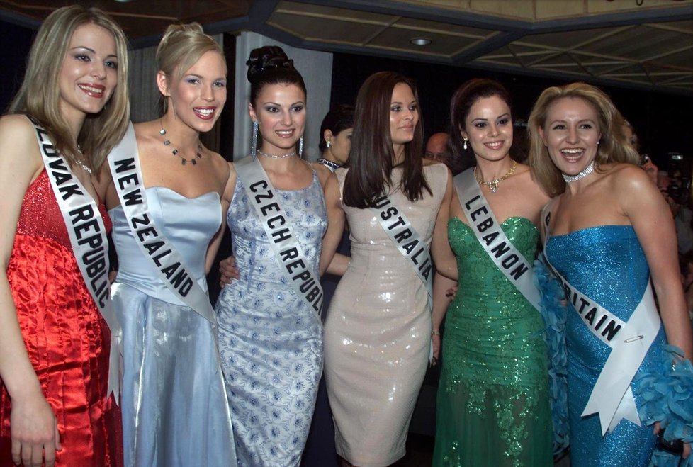 Jitka Kocurová na Miss Europe v roce 2000.