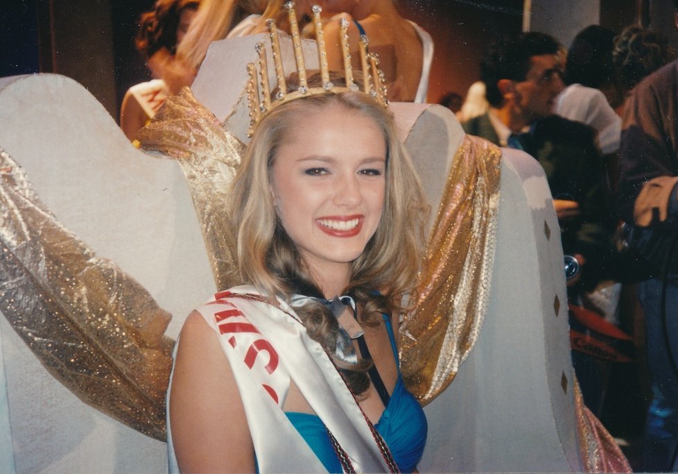 Monika Žídková v roce 1995 na Miss Europe.