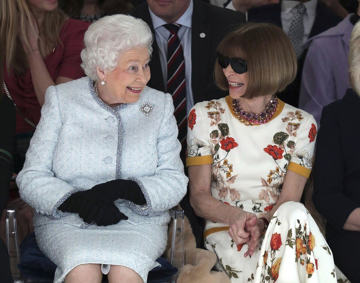 Anna Wintour a královna Alžběta II.