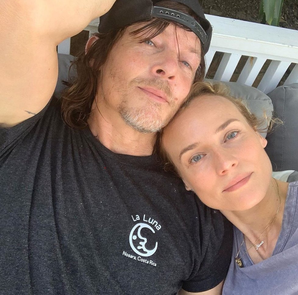 Diane Kruger a Norman Reedus svůj vztah před médii tajili dva roky. Dohromady se dali v roce 2015.