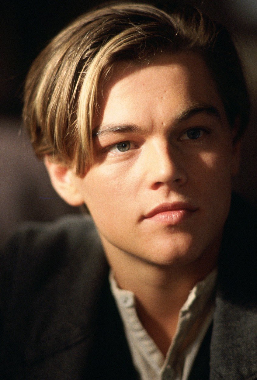 Leonardo DiCaprio v dobách natáčení Titaniku.